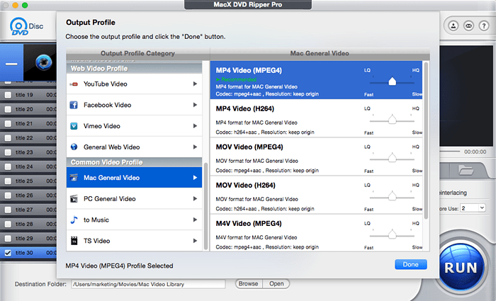 Rip and Convert DVD to MP4 on Mac 