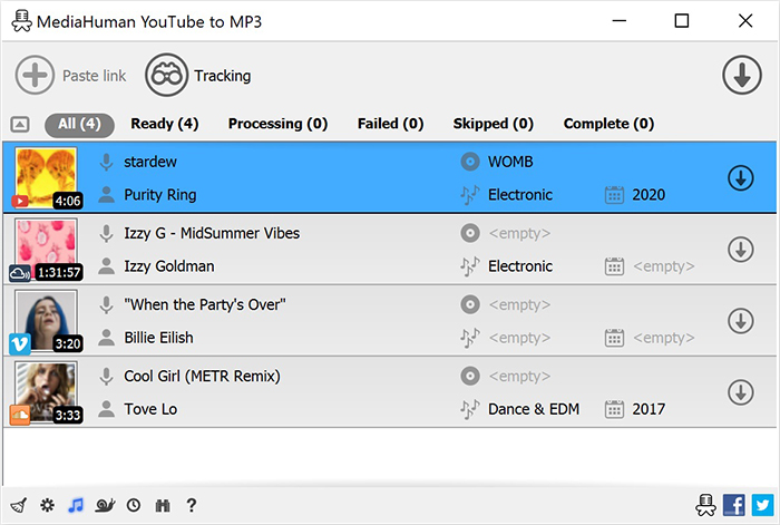 YouTube MP3 audio ripper