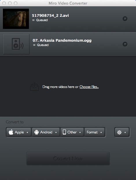 Miro Video Converter Mac