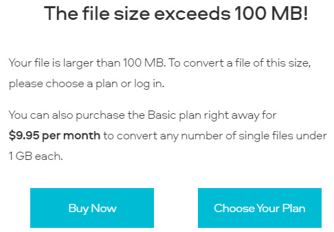Input file size limit