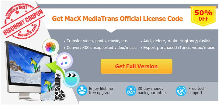 Register MacX MediaTrans with License Code