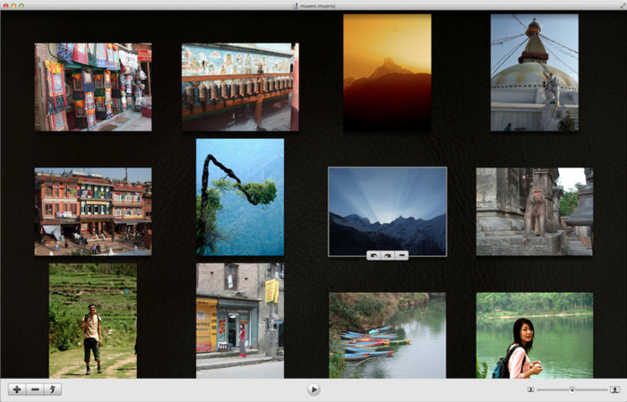create photo slideshow video in Muvee Reveal Express for Mac
