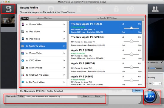 convert video to Apple TV supported format
