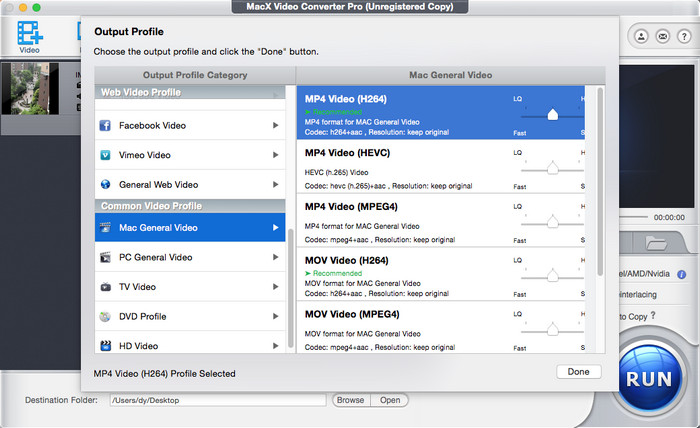 Convert AVI to MP4 Mac