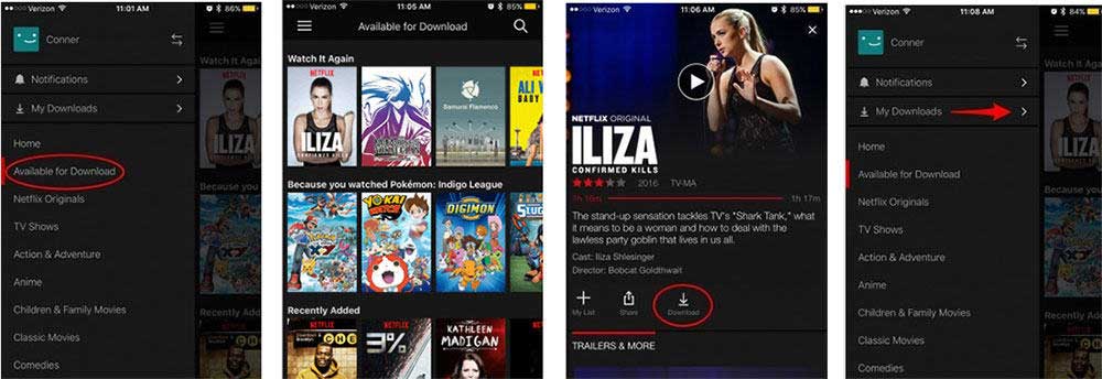 download Netflix movies on iPad