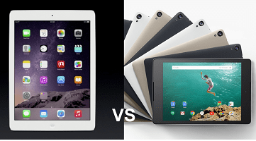 Google Nexus 9 vs iPad Air 2