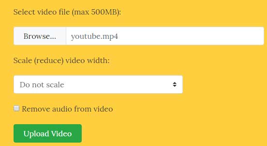 online video size converter