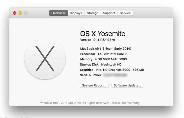 OS X 10.11 Disadvantages