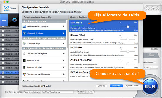 ripper de DVD gratis para Mac