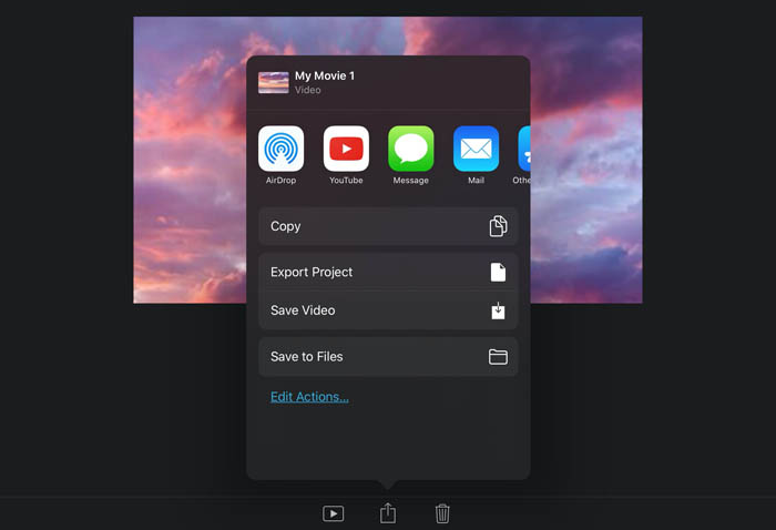iMovie to Ins