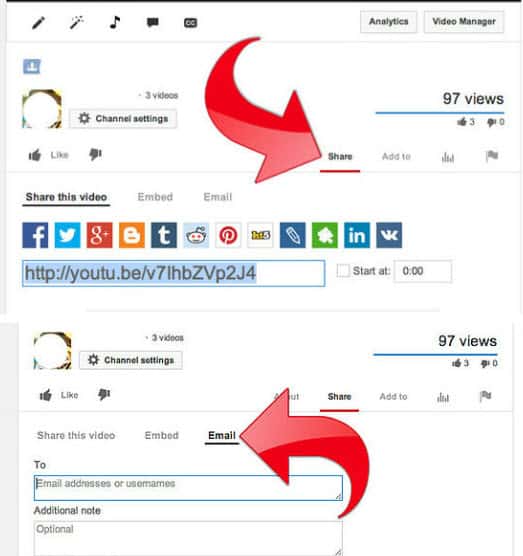 share YouTube to boost YouTube views