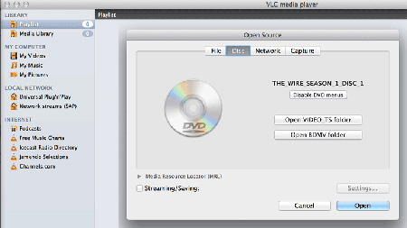 stream dvd to apple tv vlc