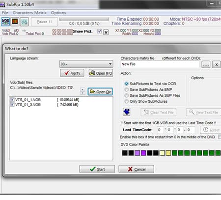 How to extract subtitles from dvd with subtitle edit