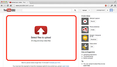 Upload converted DVD video to YouTube