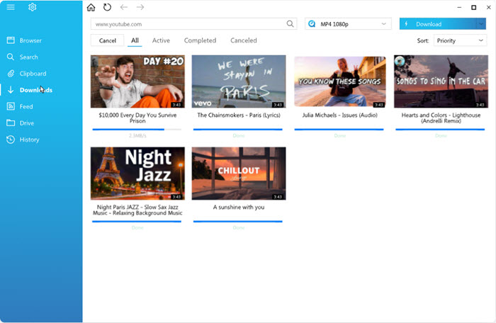 Free YouTube downloader for Mac - VDownloader