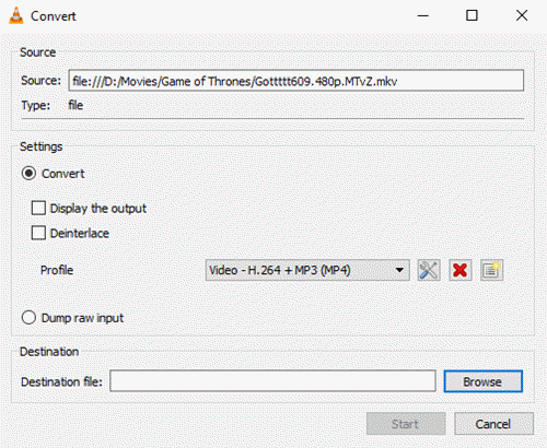 Free Convert MKV to MP4 with VLC