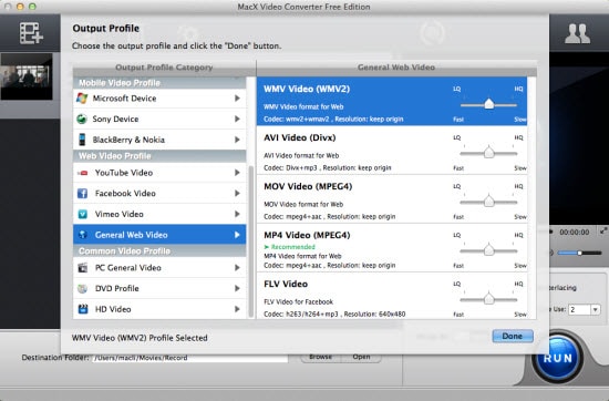 free convert avi to wmv on Mac os