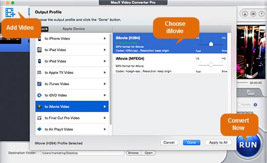 convert MKV to iMovie