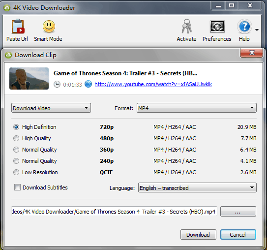 How to Download 4K (Ultra HD) Video from with Highest Quality