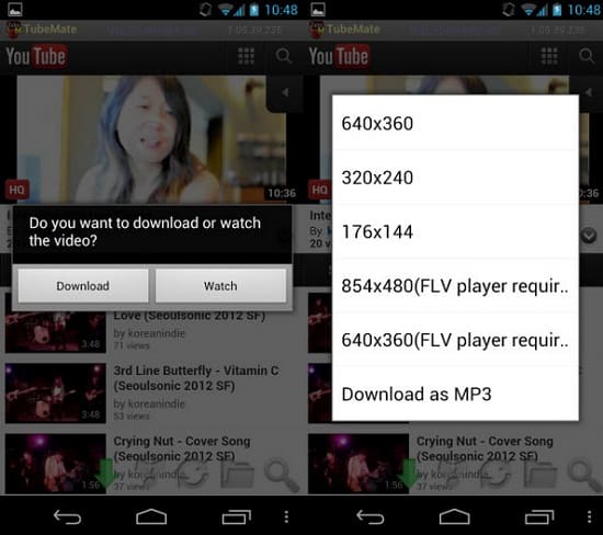 Download YouTube videos as mp4 on mobiles
