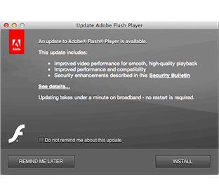 Adobe Flash player problem