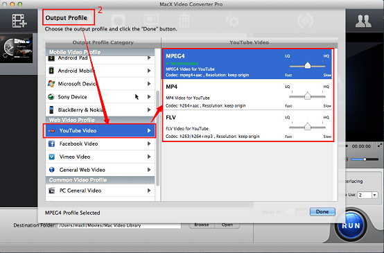 HD 1080P/UHD video compressing for YouTube