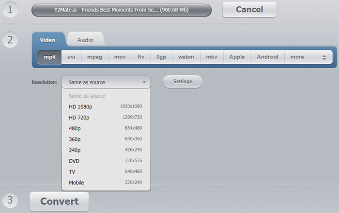 Free online convert a DAT to MP4 over 500MB