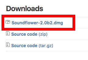 Download soundflower to record audio on mac