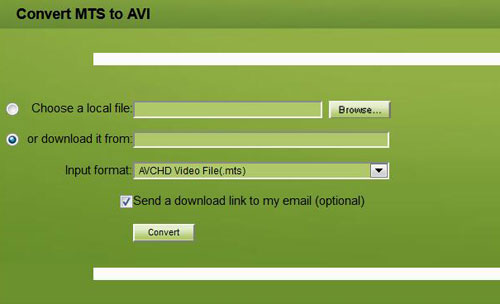 free convert MTS to AVI