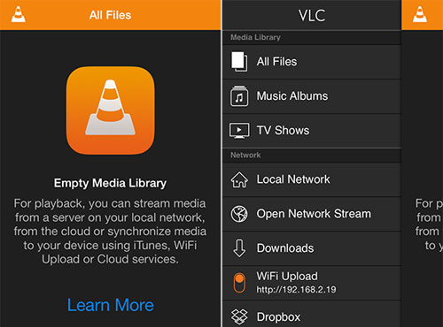 Play WebM on iPhone in VLC media library