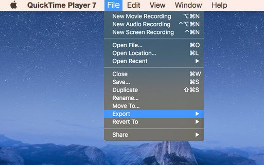 compress video with quicktime pro