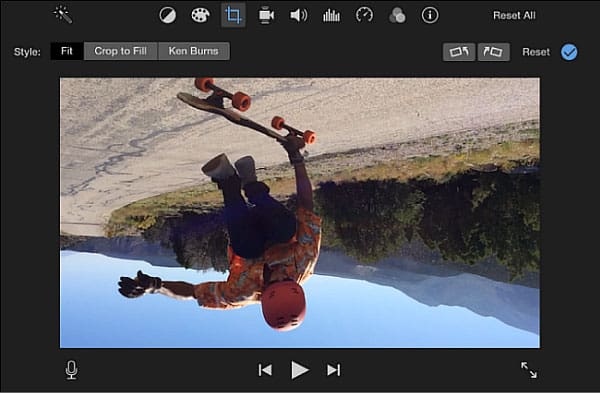 Rotate QuickTime video with iMovie
