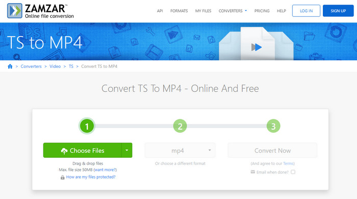 convert TS to MP4 Mac online
