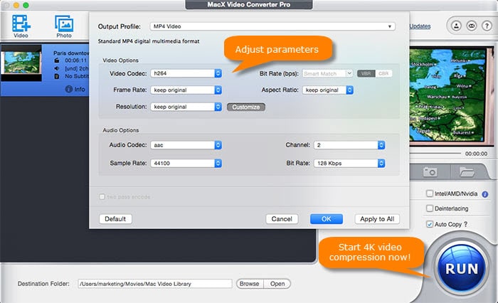Compress 4K video size fast and losslessly