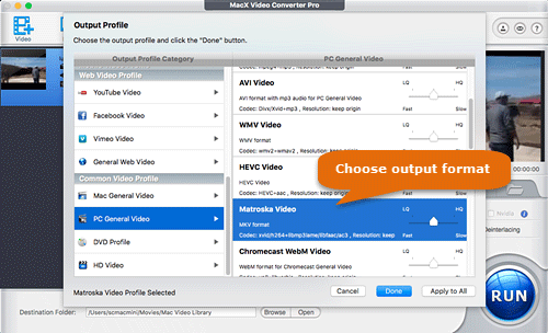 Convert MP4 to MKV