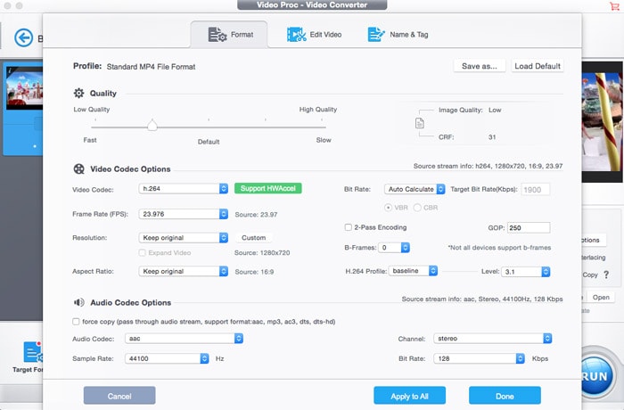 compress QuickTime videos on Mac