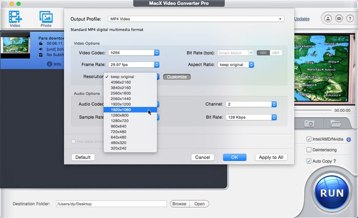 tweak DSLR parameters