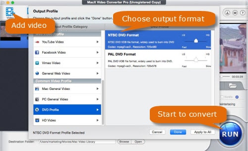 convert AVI to DVD on Mac/Win
