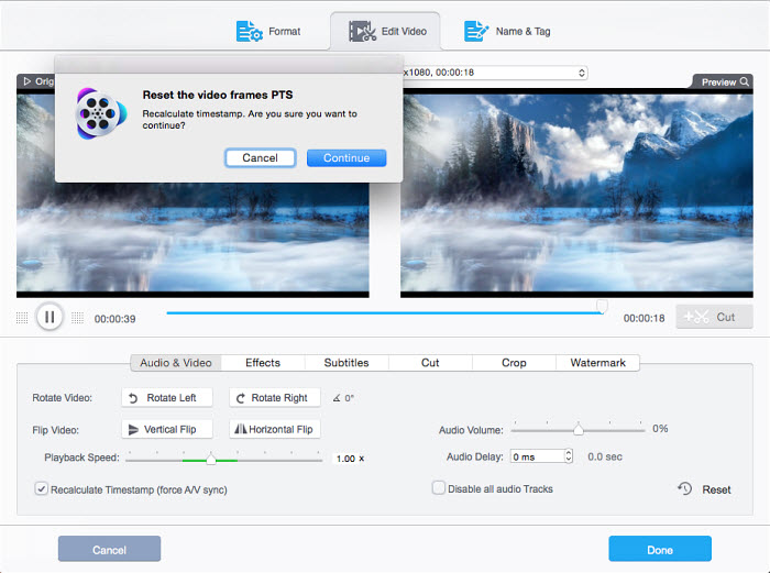 fix audio sync errors after DVD ripping