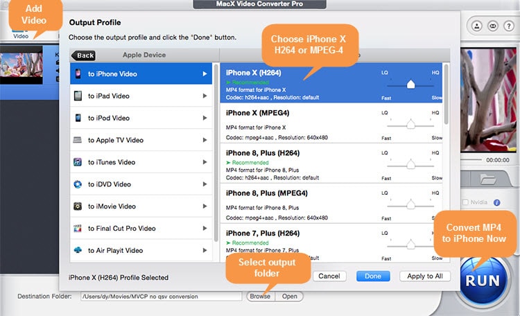 convert MP4 to iPhone