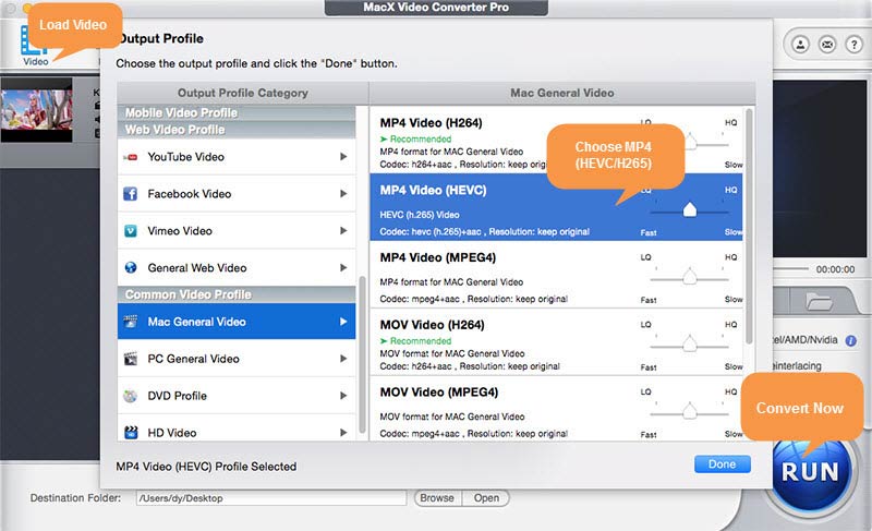 HEVC GPU accelerated encoding