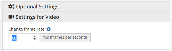 Video2edit - Convert video to 60FPS online