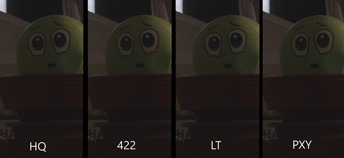 ProRes variants comparison