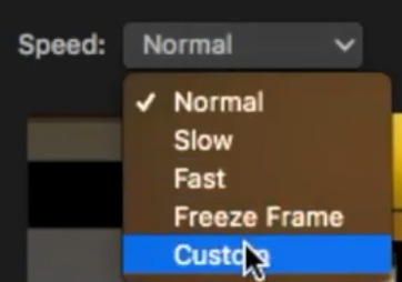 iMovie Speed Editor