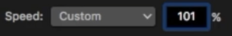 Change speed in iMovie