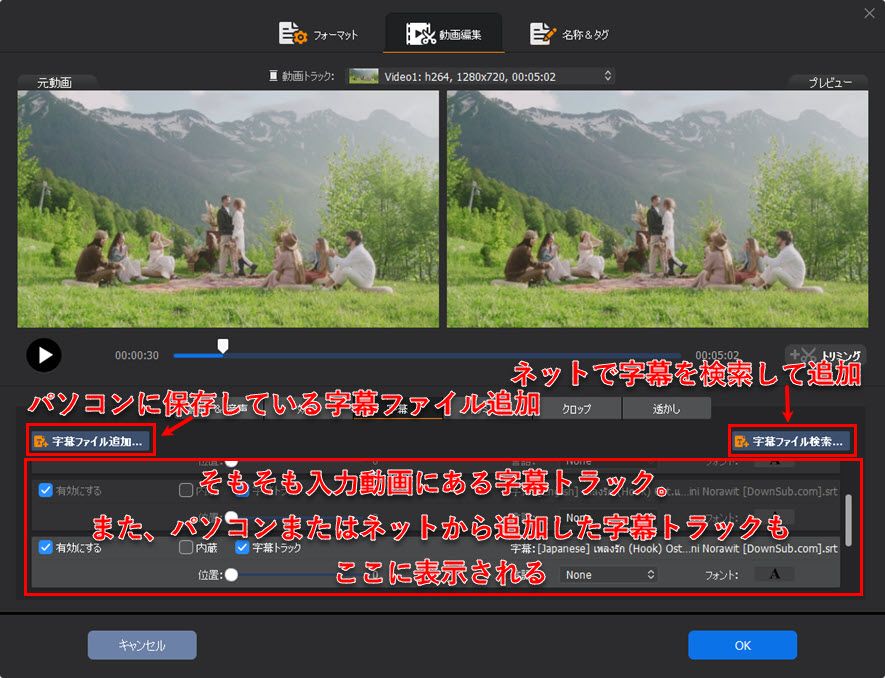 Macxvideo AI動画に字幕追加step1