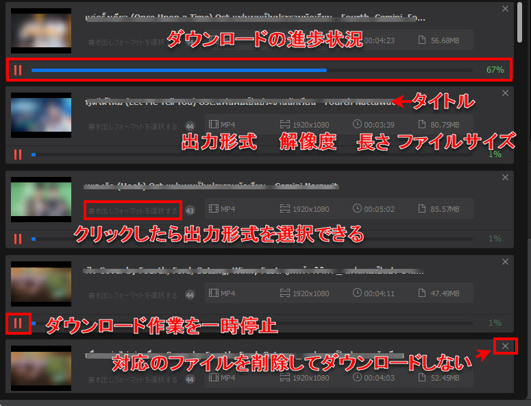 Macxvideo AI動画&音声ダウンロード機能画面解説2
