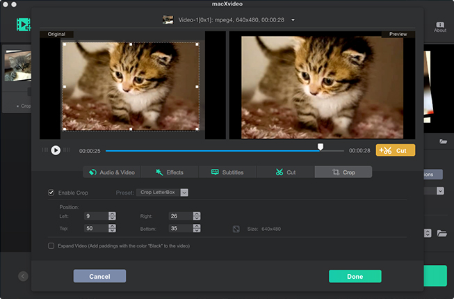 crop video