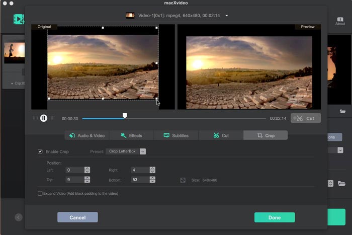 Crop Video on Mac for Free