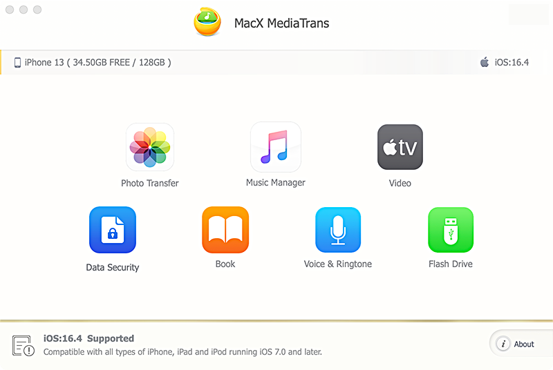 MediaTrans Mac 破解版 iPhone内容管理器